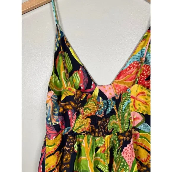 Vintage Farm Rio Tropical Mini Dress size L - Picture 6 of 10